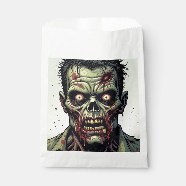 Zombie Themed Halloween Party Favour Bag (Front)
