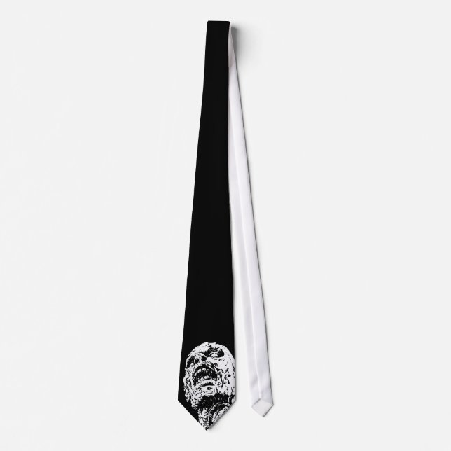 Zombie tie on Black (Front)