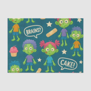 Zombie Tissue Paper Birthday Wrap