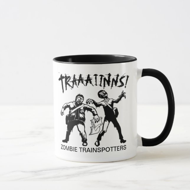 Zombie Trainspotters Mug (Right)