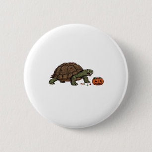 Zombie Turtle Candy Crawl - Spooky Slow Halloween  2 Inch Round Button