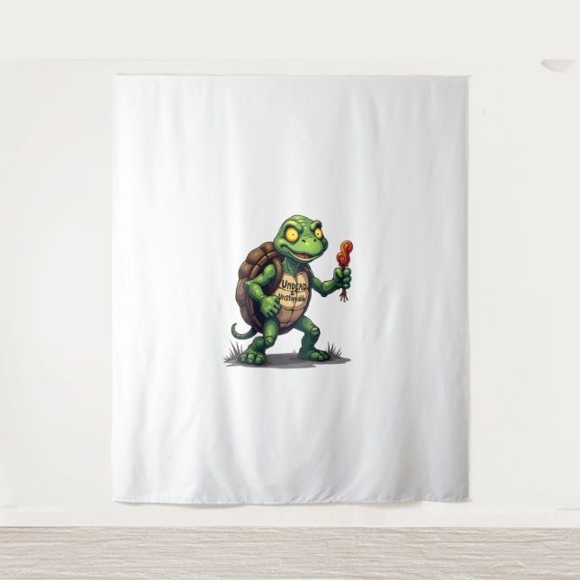Zombie Turtle Tapestry (Front)