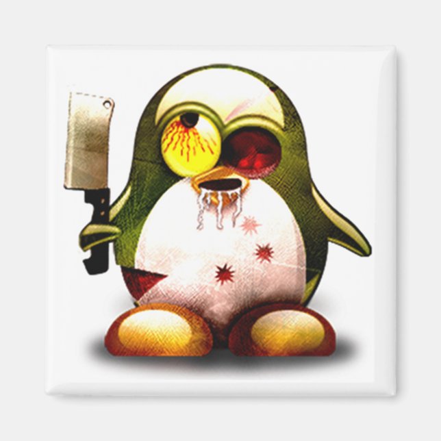 Zombie Tux (Linux Tux) Magnet (Front)