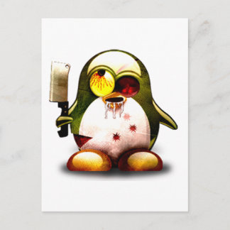 Zombie Tux (Linux Tux) Postcard