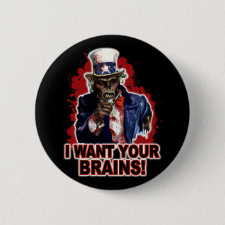 Zombie Uncle Sam 2 Inch Round Button