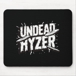 Zombie Undead Hyzer Funny Disc Golf Zombie Lover Mouse Pad