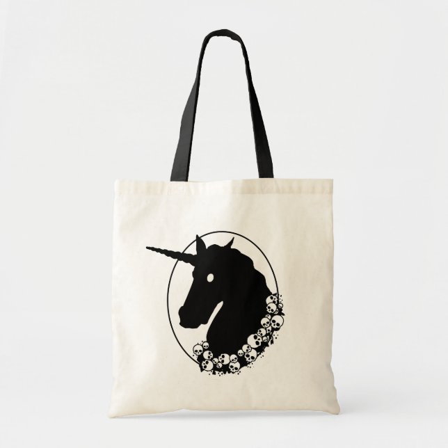 Zombie Unicorn Tote Bag (Front)