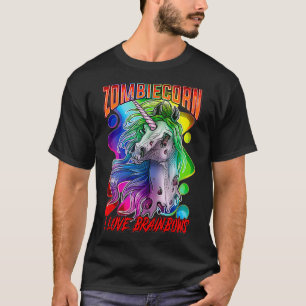 Zombie Unicorn Zombiecorn Goth Gifts For Teens & T-Shirt
