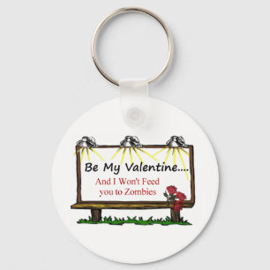 Zombie Valentine Keychain