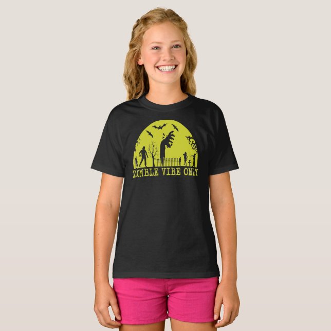 Zombie Vibe Only  T-Shirt (Front Full)