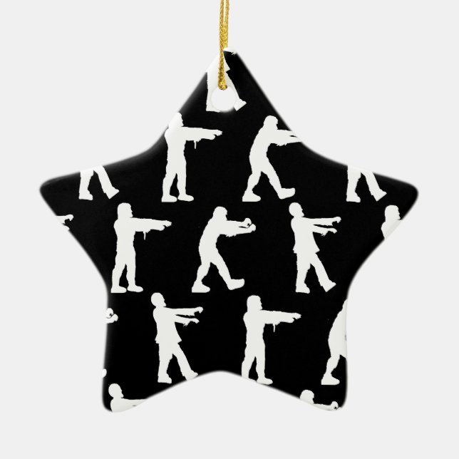 Zombie Walk Ceramic Ornament (Front)
