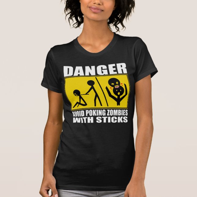 Zombie Warning T-Shirt (Front)