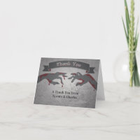 Zombie Wedding Thank You Card