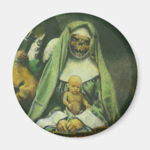 Zombie Witch Magnet