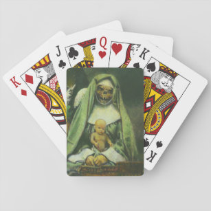 Zombie Witch Playing Cards