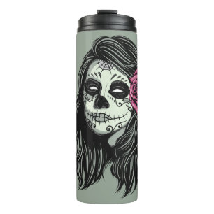 Zombie Woman custom name & colour tumbler