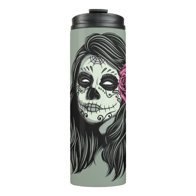 Zombie Woman custom name & colour tumbler (Front)