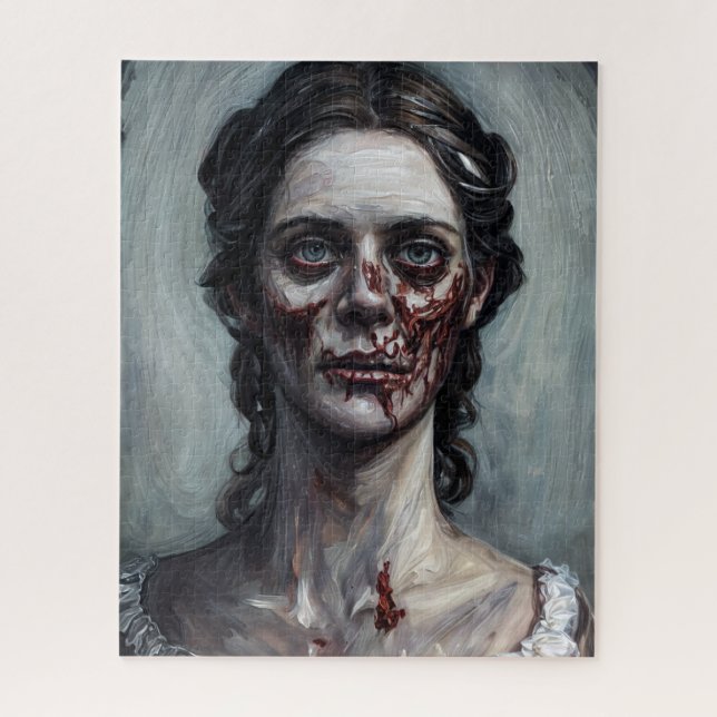 Zombie Woman Gothic Horror Jigsaw Puzzle (Vertical)