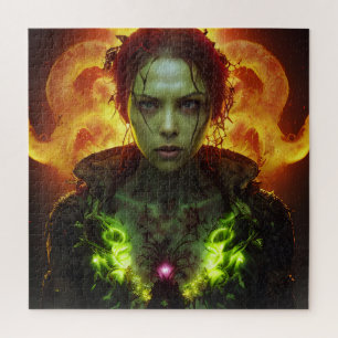 Zombie Woman Jigsaw Puzzle