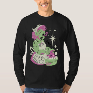 Zombie Woman Mom Clean Halloween T-Shirt