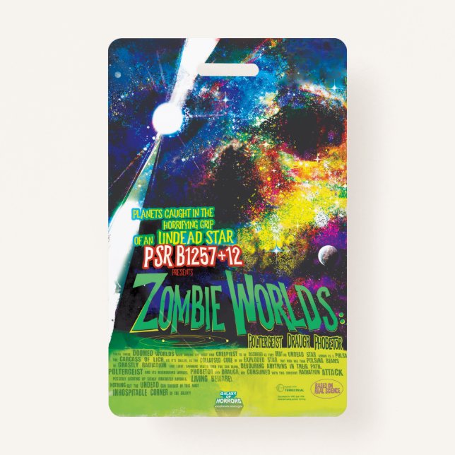 Zombie Worlds Halloween Galaxy of Horrors Badge (Front)