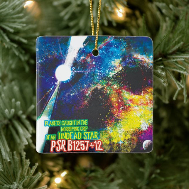 Zombie Worlds Halloween Galaxy of Horrors Ceramic Ornament (Tree)