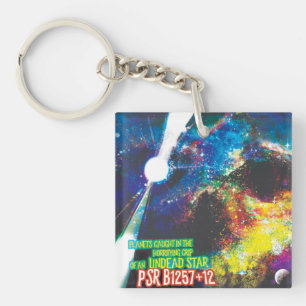 Zombie Worlds Halloween Galaxy of Horrors Keychain