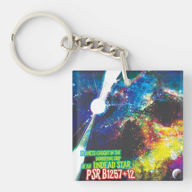 Zombie Worlds Halloween Galaxy of Horrors Keychain (Front)