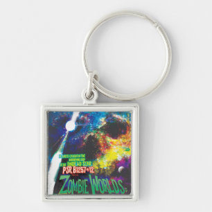 Zombie Worlds Halloween Galaxy of Horrors Keychain