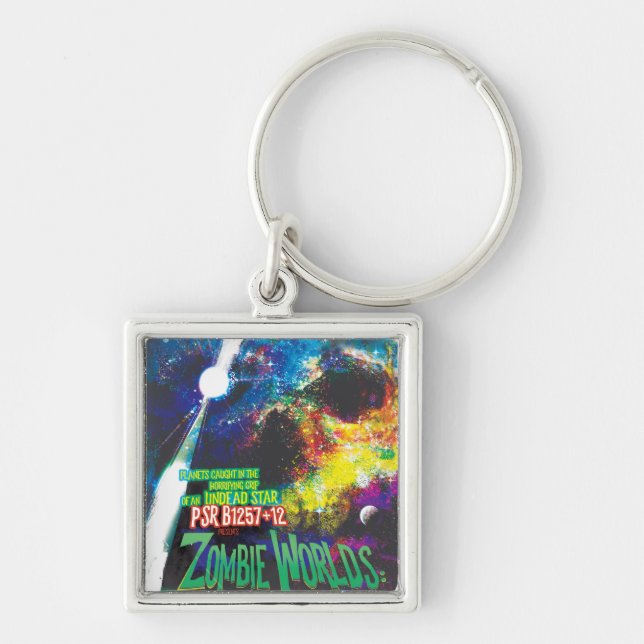Zombie Worlds Halloween Galaxy of Horrors Keychain (Front)