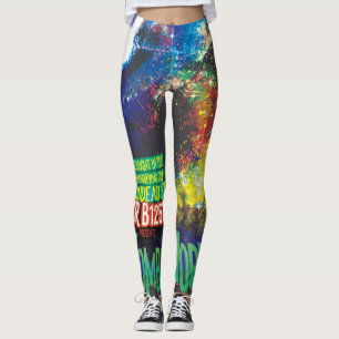Zombie Worlds Halloween Galaxy of Horrors Leggings