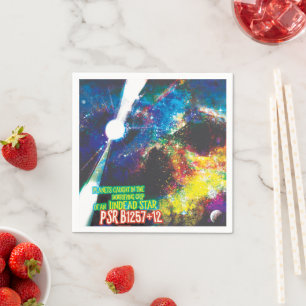 Zombie Worlds Halloween Galaxy of Horrors Napkin