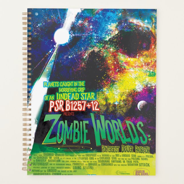 Zombie Worlds Halloween Galaxy of Horrors Planner (Front)