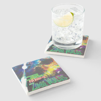 Zombie Worlds Halloween Galaxy of Horrors Stone Coaster