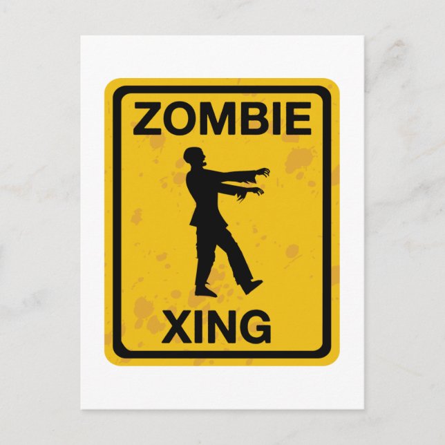 Zombie Xing Postcard (Front)