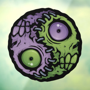 Zombie Yin-Yang Window Cling