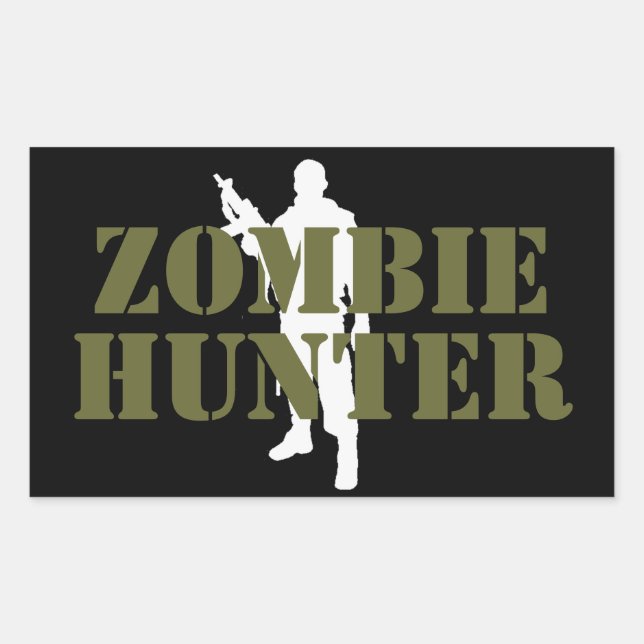 ZOMBIE- ZOMBIE HUNTER STICKER (Front)