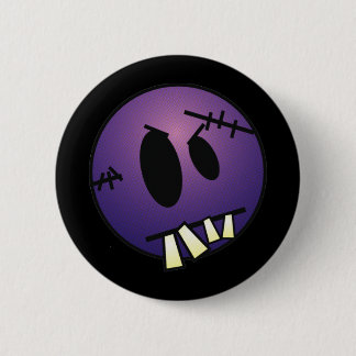 ZOMBIECON FACE - PURPLE 2 INCH ROUND BUTTON