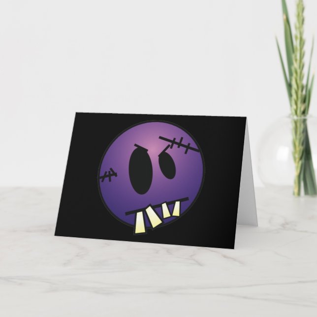 ZOMBIECON FACE - PURPLE CARD (Front)