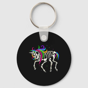 Zombiecorn Zombie Unicorn Halloween Women Girls Ra Keychain
