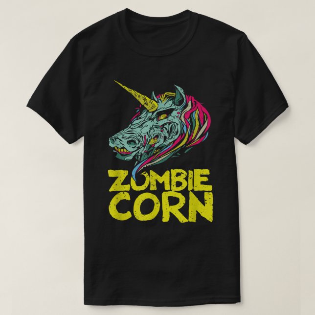 Zombiecorn Zombie Unicorn Lovers Halloween Animal  T-Shirt (Design Front)