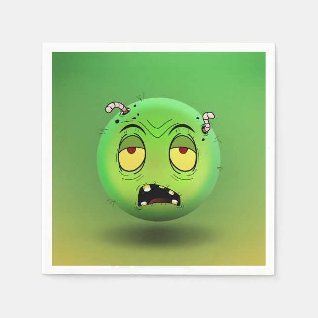 Zombiemoji Paper Towel Napkin (Front)