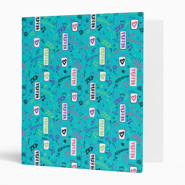 Zombies 2 | 80's Pattern Binder (Front/Inside)