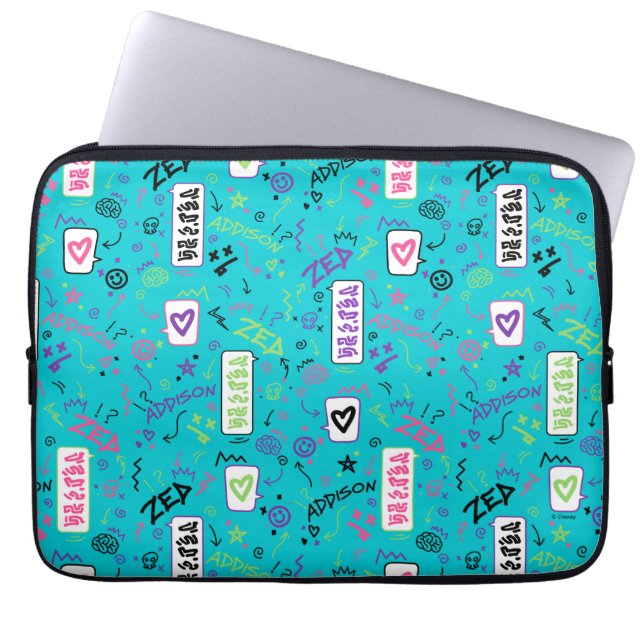 Zombies 2 | 80's Pattern Laptop Sleeve (Front)