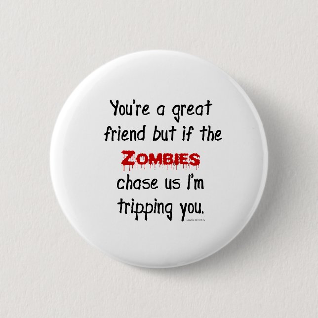 Zombies 2 Inch Round Button (Front)