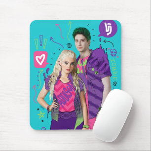 Zombies 2 Zed and Addison Mouse Pad