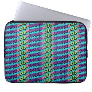 Zombies 2   Zed and Addison Pattern Laptop Sleeve