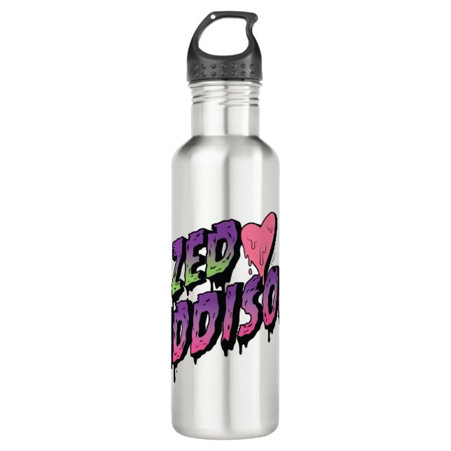 Zombies 2 | Zed and Addison Text 710 Ml Water Bottle (Front)