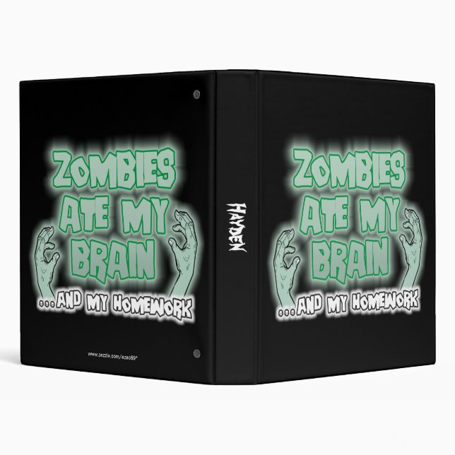 Zombies Ate My Brain Binder (Background)