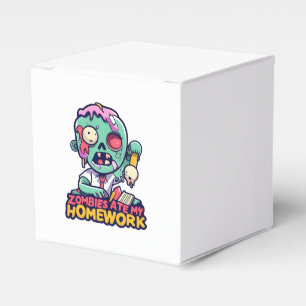 Zombies Ate My Homework Favor Box
